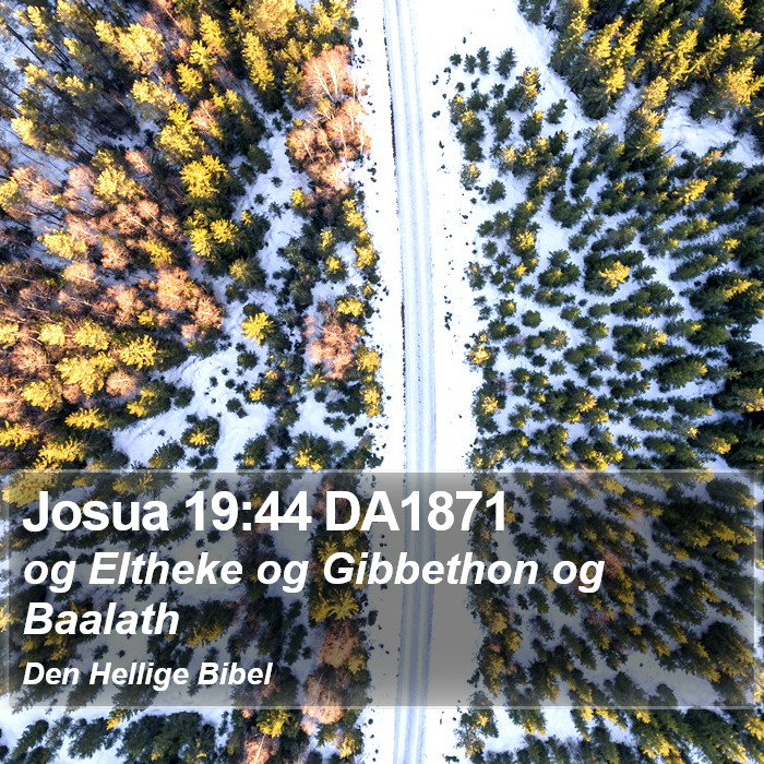 Josua 19:44 DA1871 Bible Study