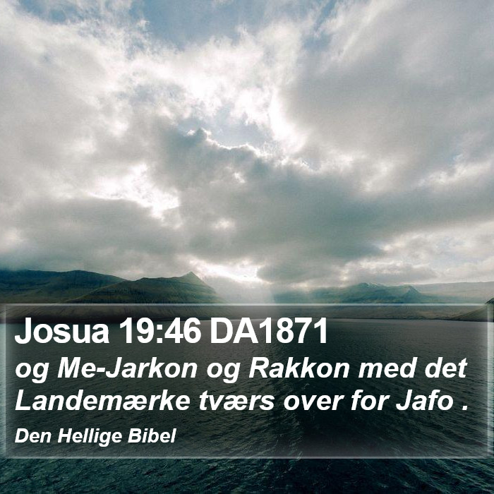 Josua 19:46 DA1871 Bible Study