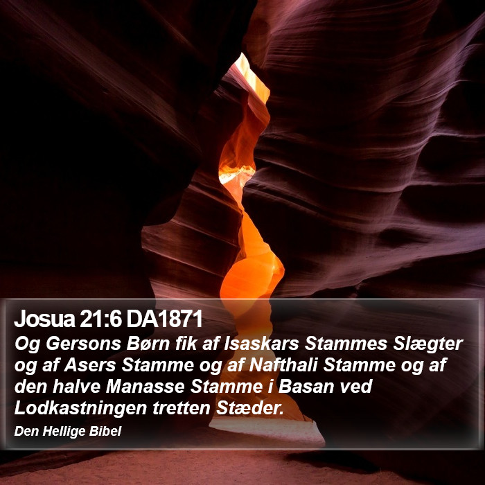 Josua 21:6 DA1871 Bible Study