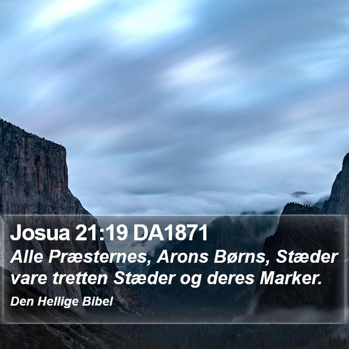 Josua 21:19 DA1871 Bible Study