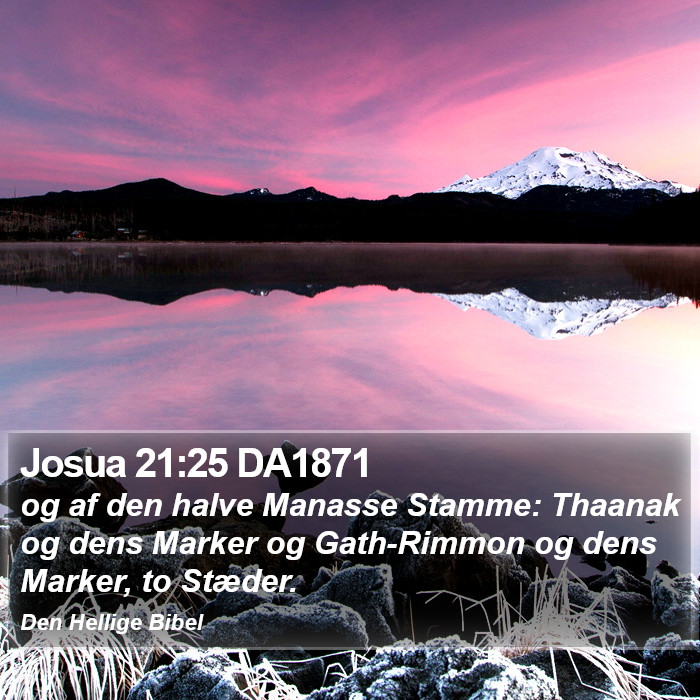 Josua 21:25 DA1871 Bible Study
