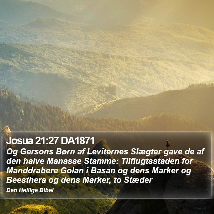 Josua 21:27 DA1871 Bible Study
