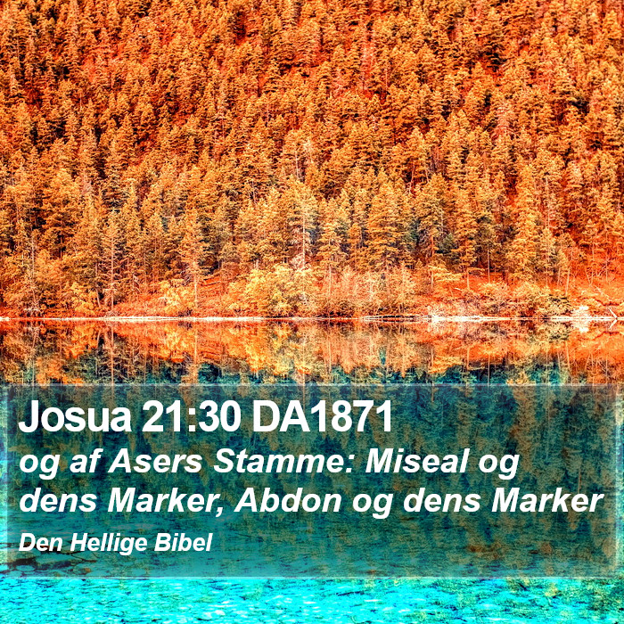 Josua 21:30 DA1871 Bible Study