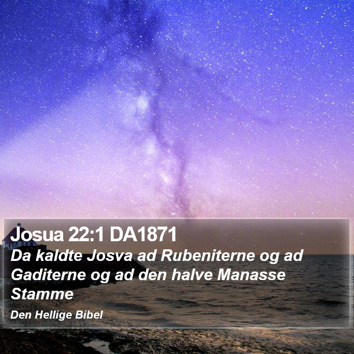 Josua 22:1 DA1871 Bible Study