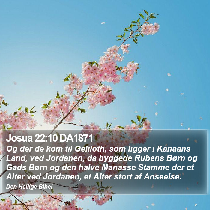 Josua 22:10 DA1871 Bible Study