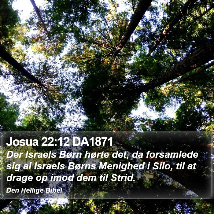 Josua 22:12 DA1871 Bible Study