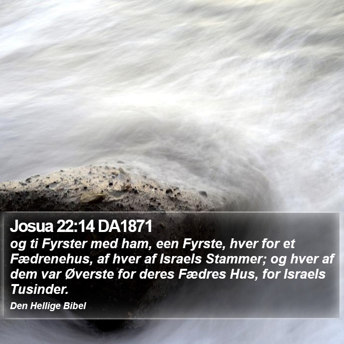 Josua 22:14 DA1871 Bible Study