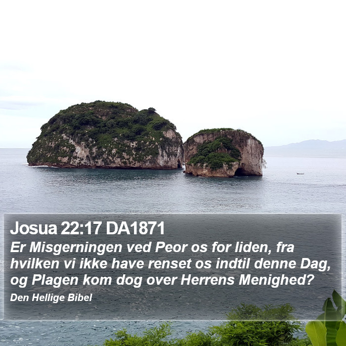 Josua 22:17 DA1871 Bible Study