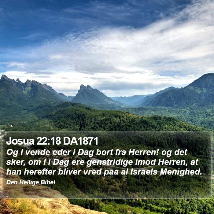 Josua 22:18 DA1871 Bible Study