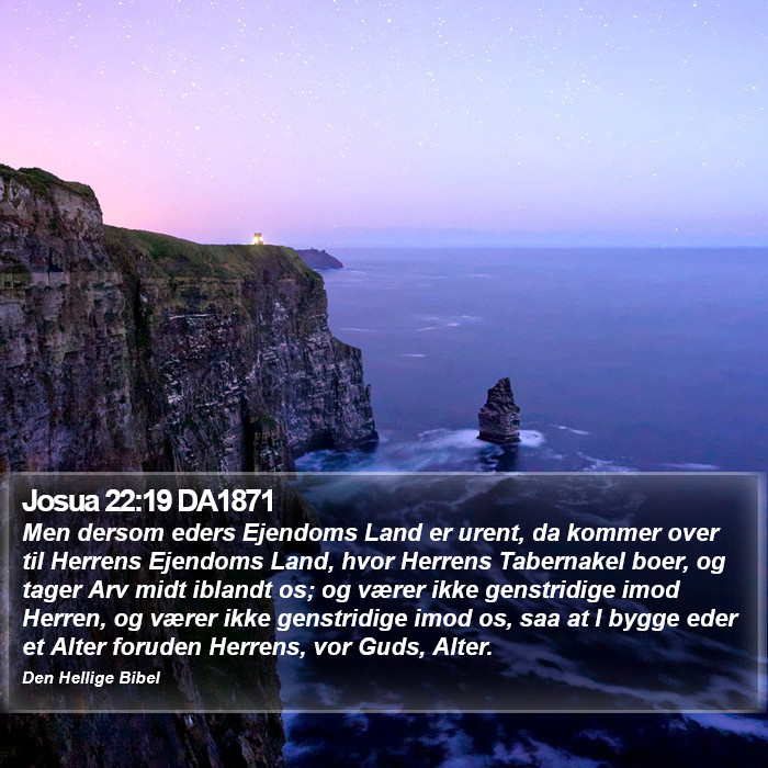 Josua 22:19 DA1871 Bible Study