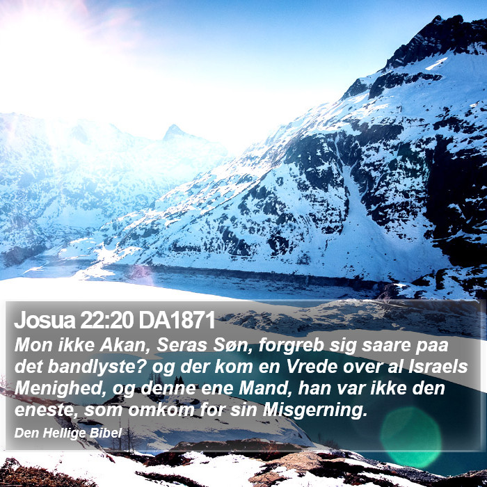 Josua 22:20 DA1871 Bible Study