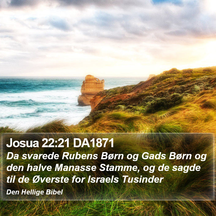 Josua 22:21 DA1871 Bible Study