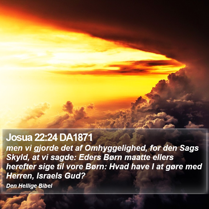 Josua 22:24 DA1871 Bible Study