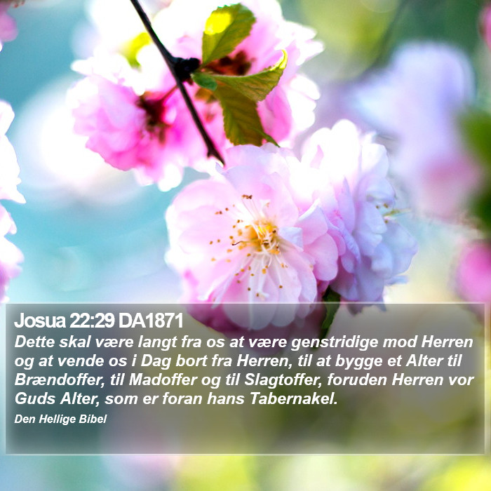 Josua 22:29 DA1871 Bible Study