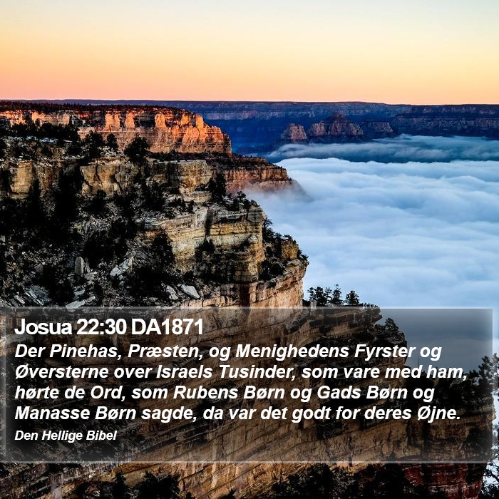 Josua 22:30 DA1871 Bible Study