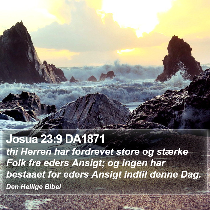 Josua 23:9 DA1871 Bible Study