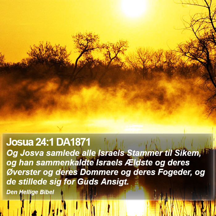 Josua 24:1 DA1871 Bible Study