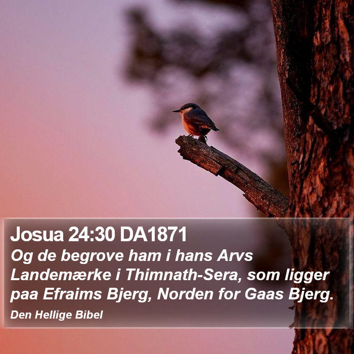 Josua 24:30 DA1871 Bible Study