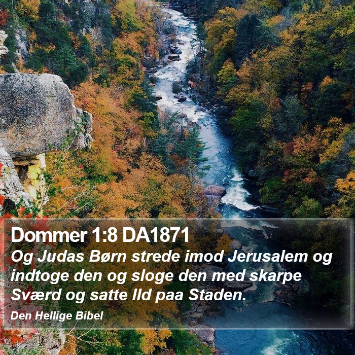 Dommer 1:8 DA1871 Bible Study