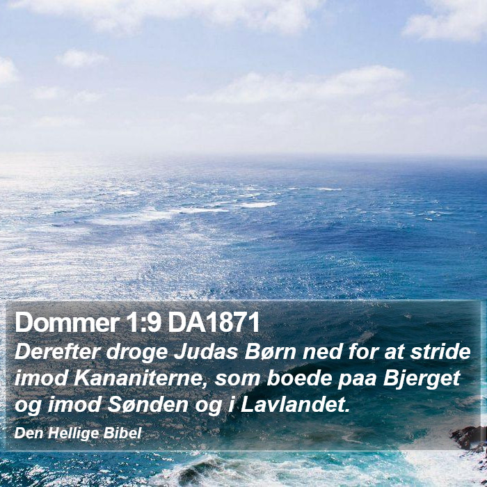 Dommer 1:9 DA1871 Bible Study