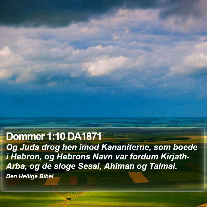 Dommer 1:10 DA1871 Bible Study