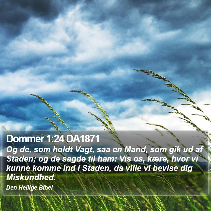 Dommer 1:24 DA1871 Bible Study