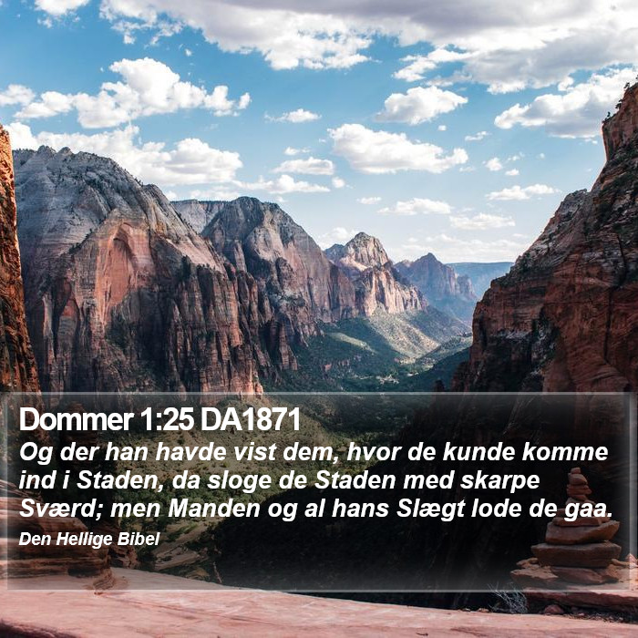 Dommer 1:25 DA1871 Bible Study