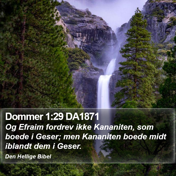 Dommer 1:29 DA1871 Bible Study