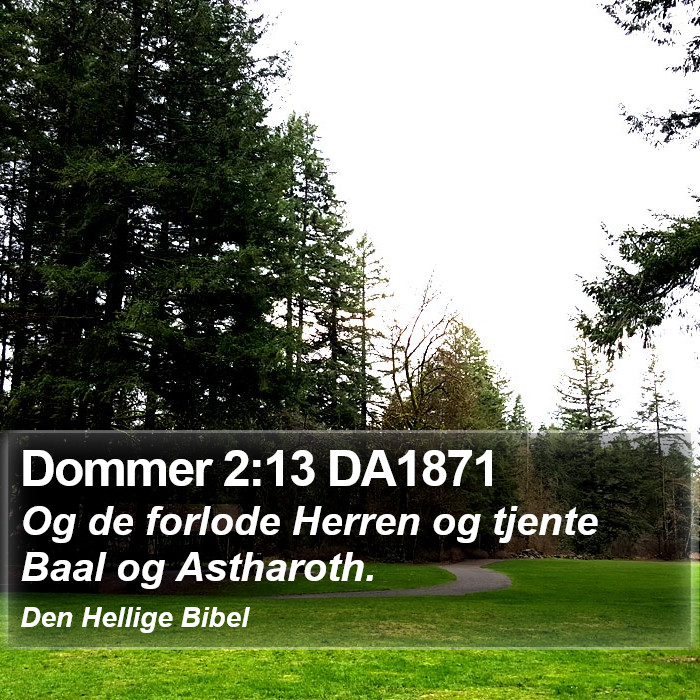 Dommer 2:13 DA1871 Bible Study