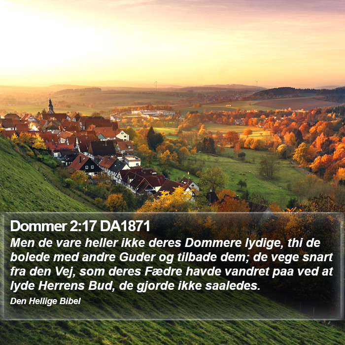 Dommer 2:17 DA1871 Bible Study