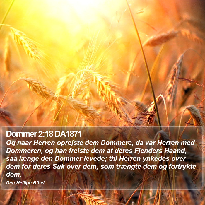 Dommer 2:18 DA1871 Bible Study