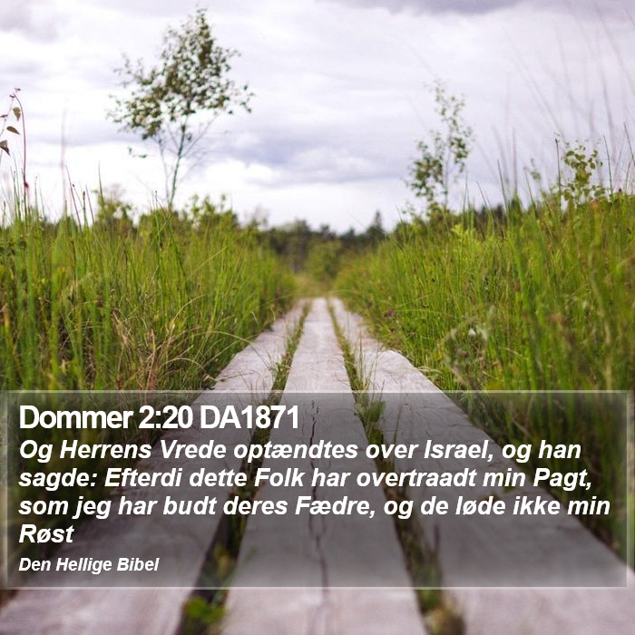 Dommer 2:20 DA1871 Bible Study