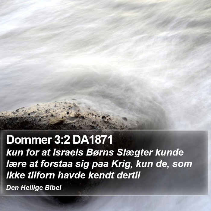 Dommer 3:2 DA1871 Bible Study