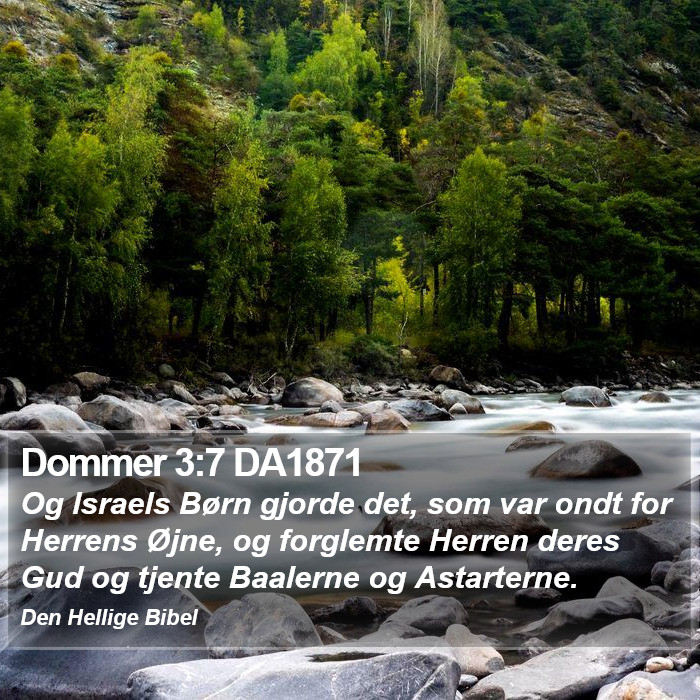 Dommer 3:7 DA1871 Bible Study