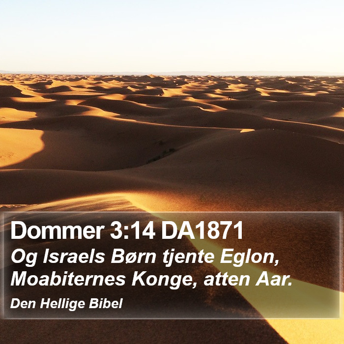 Dommer 3:14 DA1871 Bible Study