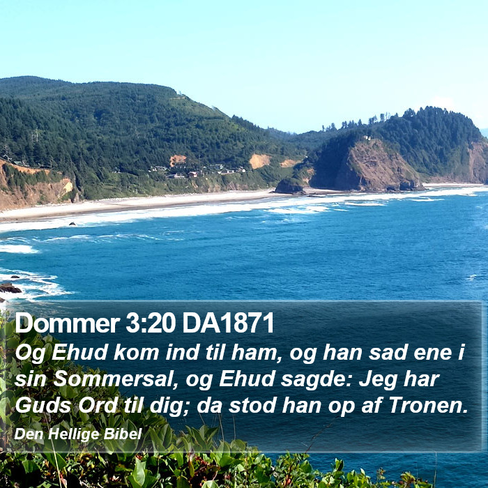 Dommer 3:20 DA1871 Bible Study