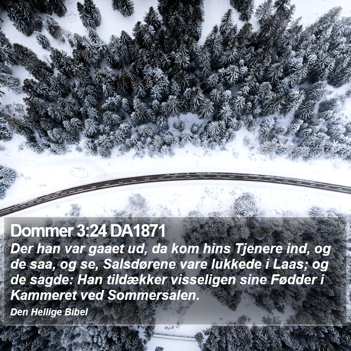 Dommer 3:24 DA1871 Bible Study