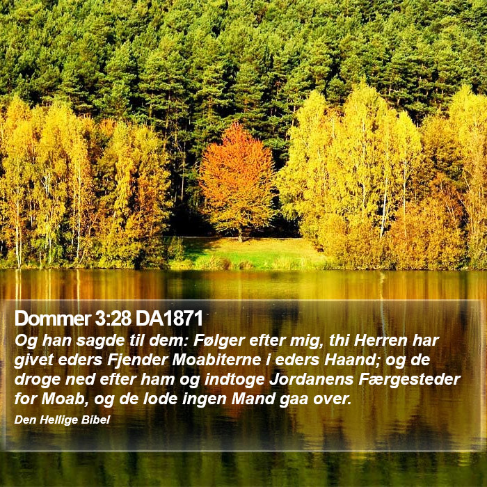 Dommer 3:28 DA1871 Bible Study