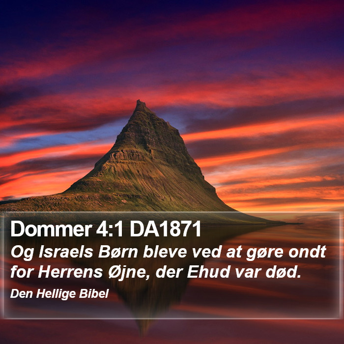 Dommer 4:1 DA1871 Bible Study