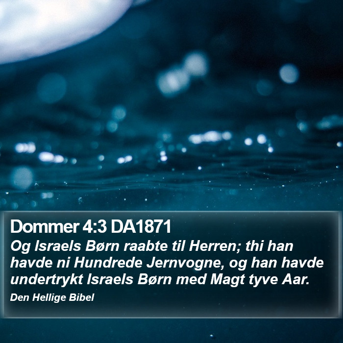 Dommer 4:3 DA1871 Bible Study