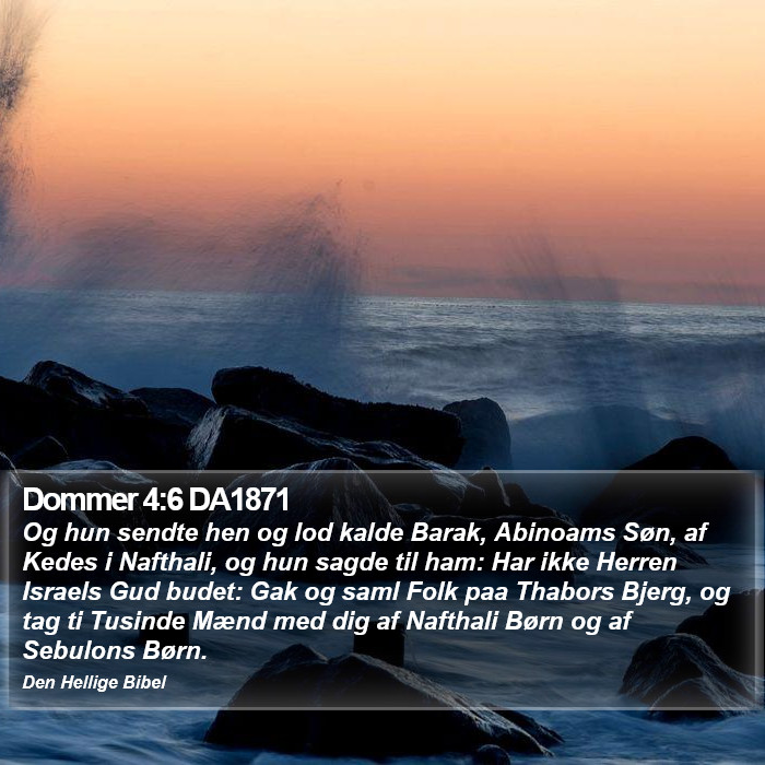 Dommer 4:6 DA1871 Bible Study