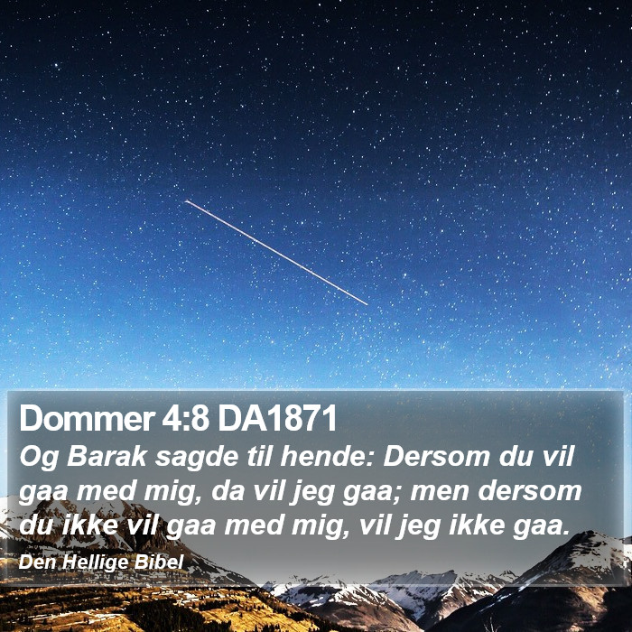 Dommer 4:8 DA1871 Bible Study