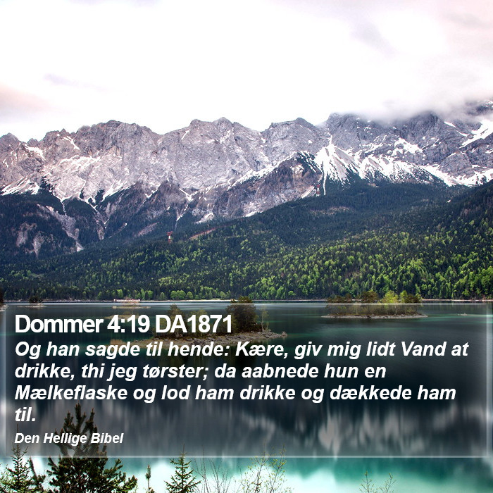 Dommer 4:19 DA1871 Bible Study