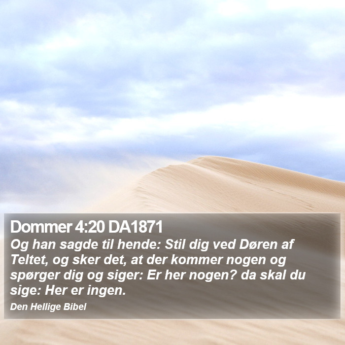 Dommer 4:20 DA1871 Bible Study