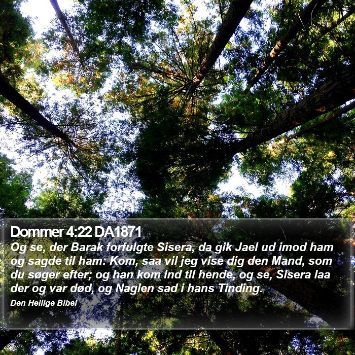 Dommer 4:22 DA1871 Bible Study