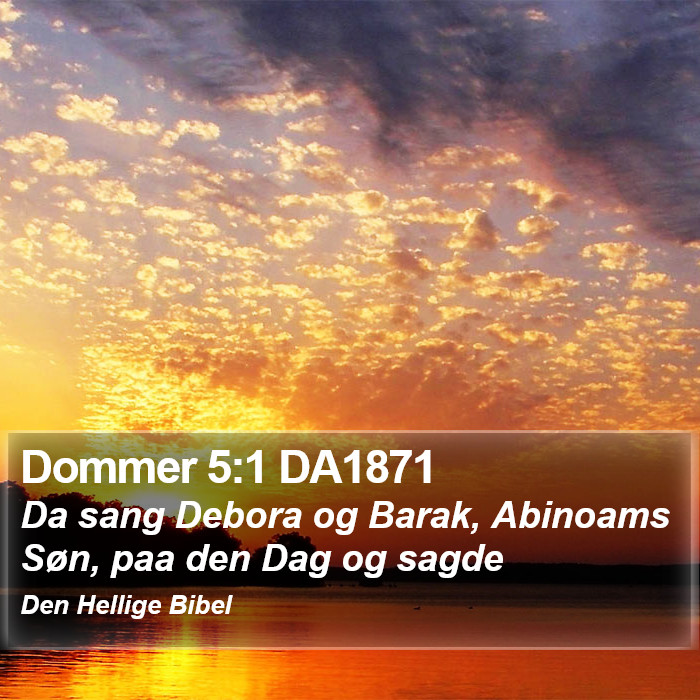 Dommer 5:1 DA1871 Bible Study