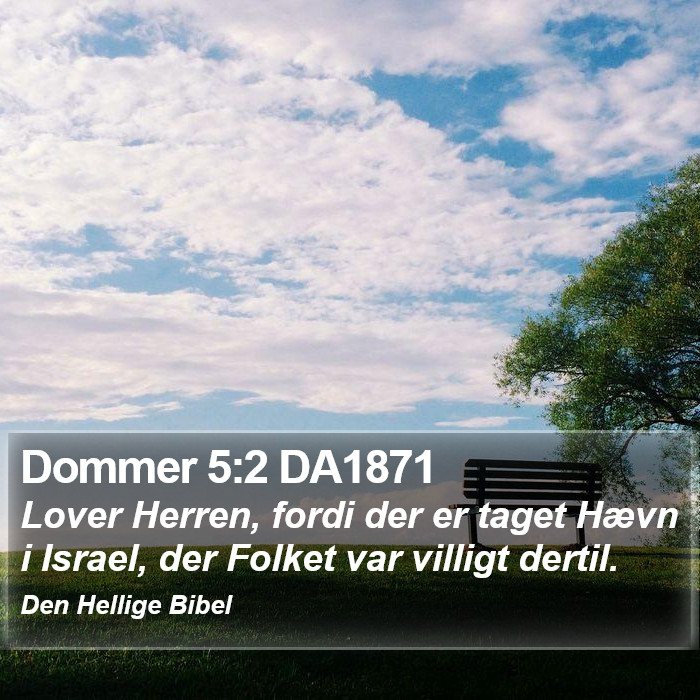 Dommer 5:2 DA1871 Bible Study