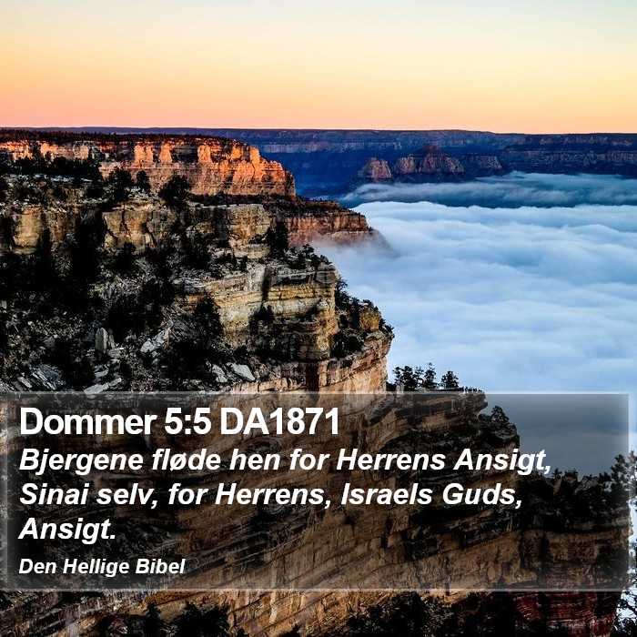 Dommer 5:5 DA1871 Bible Study