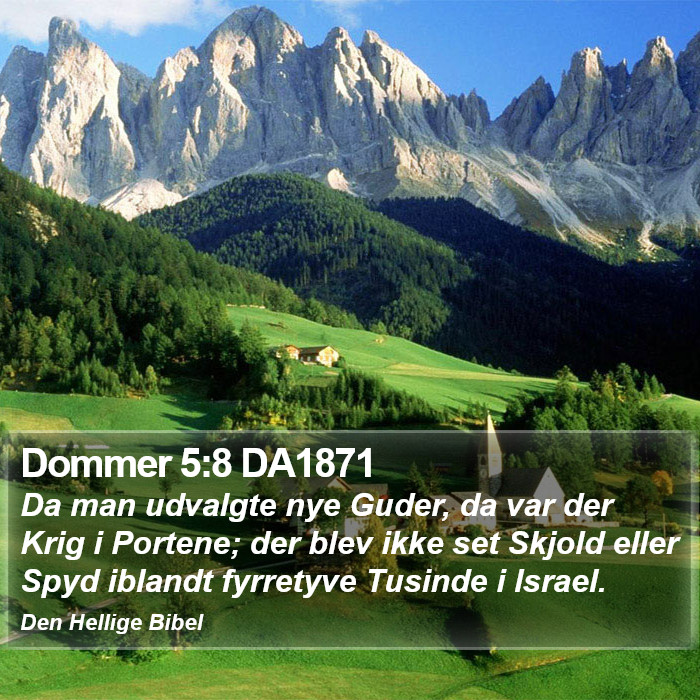 Dommer 5:8 DA1871 Bible Study