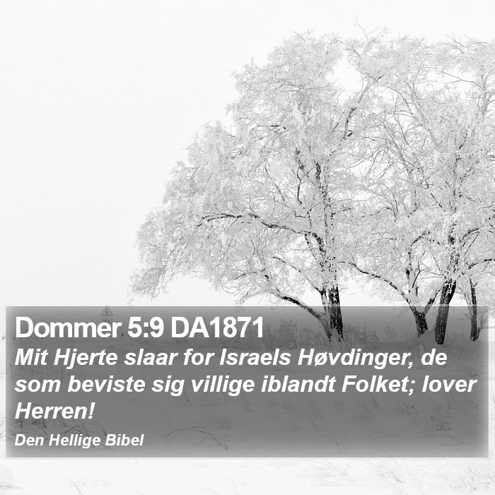 Dommer 5:9 DA1871 Bible Study